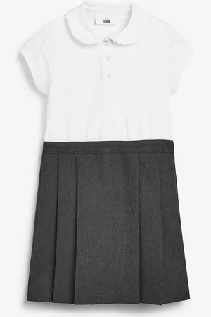 Next 2-In-1 Short Sleeve School Pinafore 100% Cotton Dress (3-14yrs)4 Jaar (104cm)
