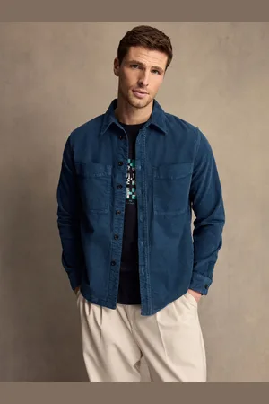 Paul Smith Blue Corduory Pocket Detail Shirt