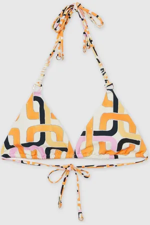 Reiss Wynee Chain-Print Triangle Bikini Top42