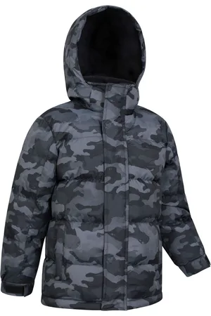 Mountain Warehouse Gewatteerd kinderjack met sneeuwprint5