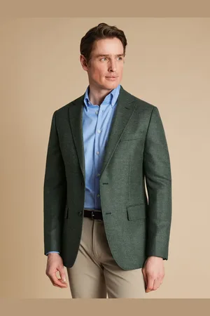 Charles Tyrwhitt Keperstof jacks met wollen textuur44r