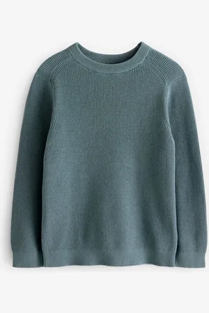 Next 100% Cotton Crew Neck Knitted Jumper (3-16yrs)7 Jaar (122cm)