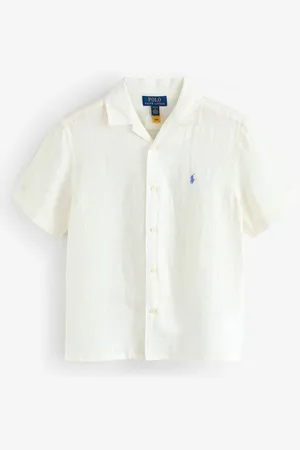Ralph Lauren Boys Linen Camp Collar Linen Shirt2 jr