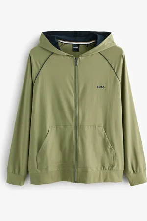HUGO BOSS Regular Fit Zip Through Hooded JacketLarge