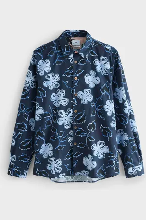 Paul Smith Blue 100% Cotton Long Sleeve Regular Fit Shirtxxlarge