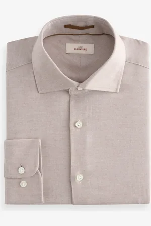 Next Slim Fit Signature Cotton And Cashmere Blend Single Cuff Shirt38 cm R (UK 15 R)