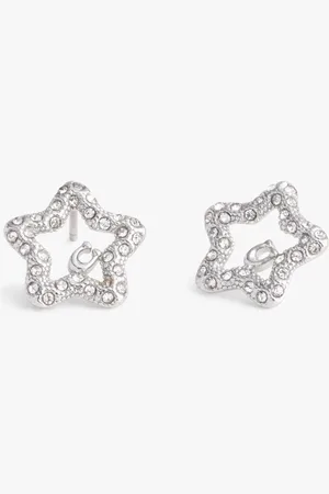 Coach Tone Signature Pavé Star Stud Earringseen
