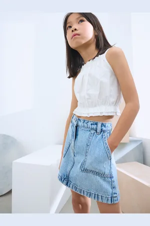 Next 100% Cotton Denim Skirt (3-16yrs)166168cm