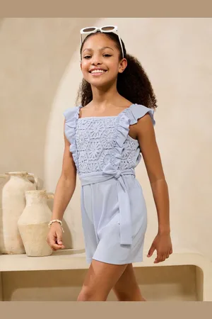 Lipsy London Crochet Holiday Shop Playsuit (5-16yrs)110116cm