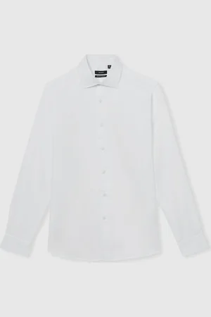 Reiss Remote Reg Cotton-Satin Cutaway-Collar ShirtX-large