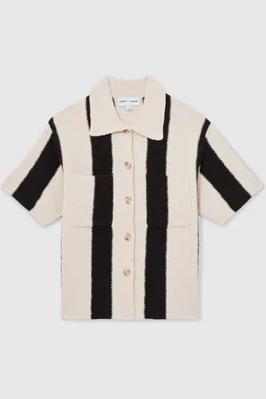 Reiss Clive Les 100 Ciels Stripe Knit Shirtxsmall