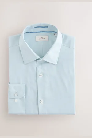 Next Signature 100% Cotton with Cutaway Collar Textured Shirt18in