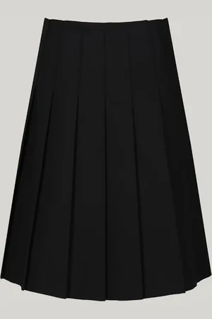 Trutex Black 16" Stitch Down Permanent Pleats School Skirt (10-16 Yrs)12 Jaar (152cm)