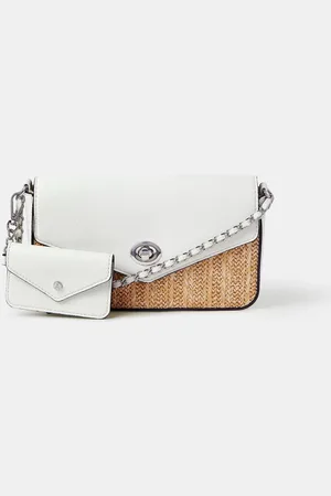 Accessorize Raffia Cross-Body Bag And Walleteen