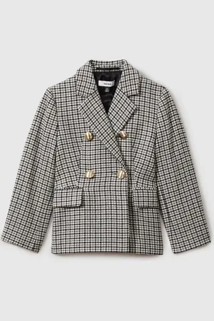 Reiss Charlie Checked Double Breasted Suit Blazer13
