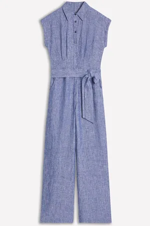 Boden Colette 100% Linen Jumpsuit44