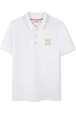 HUGO BOSS Square Chest Logo Short Sleeve Polo Shirt10 Jaar (140cm)