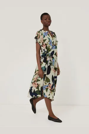 Jigsaw Future Botanic 100% Linen Dress40