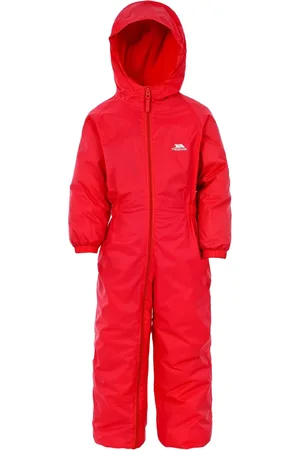 Trespass Red Dripdrop Childs Rain Suit3