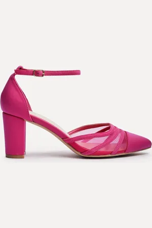 Linzi Tasha Scuba Block Court Heels With Mesh Front DetailEU 38 (UK 5)