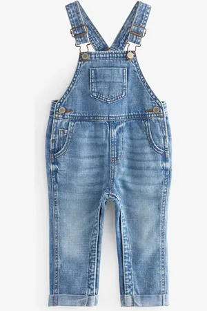Next 100% katoenen denim tuinbroek (3 mnd