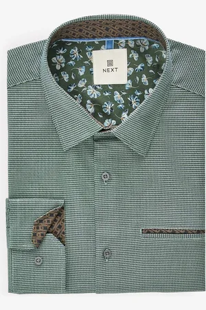 Next Getailleerd formeel Oxford-overhemd van 100% katoenXL