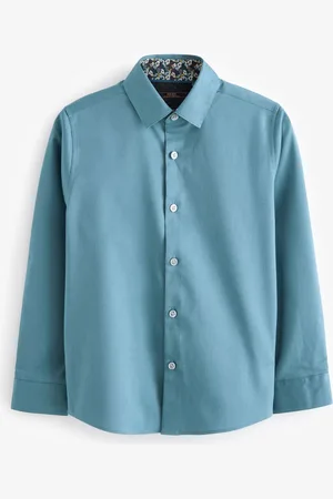 Next Long Sleeves Smart Trimmed Shirt (3-16yrs)5 Jaar (110cm)