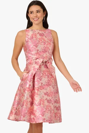 Adrianna Papell Pink Sleeveless Tie Front Dress42