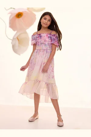 Lipsy London Ombre Cold Shoulder Maxi Dress (7-16yrs)12 Jaar (152cm)