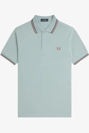 Fred Perry Polo met tweekleurig gestreept randjeM