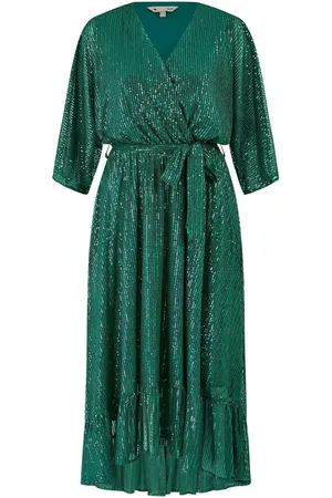Yumi Sequin Kimono Midi Wrap Dress40