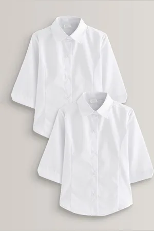 Next Verpakking van 2 schoolblouses met driekwartmouwen (3-17 jr)15 Jaar (170cm)