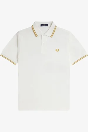 Fred Perry Polo met tweekleurig gestreept randjeSmall
