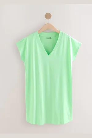 Next 100% Cotton Cap Sleeve V-Neck Mini DressXS Reg