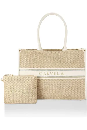 Carvela Cream Beach Glam Tote Bageen