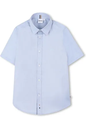 HUGO BOSS Short Sleeve Logo Occasion 100% Cotton Shirt5 Jaar (110cm)