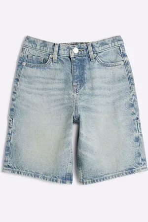 River Island Boys Denim Bermuda 100% Cotton Shorts134140cm