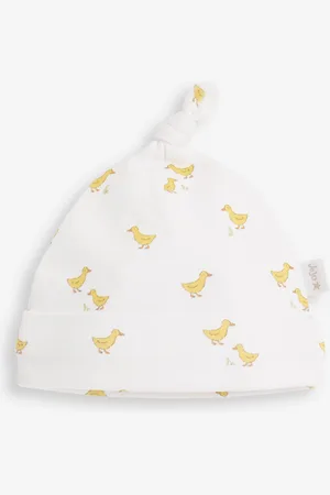 JoJo Maman Bébé Katoenen babyhoedje met print3