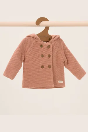 HOMEGROWN 100% Cotton Organic Double Knit Wrap Hooded Cardigan6