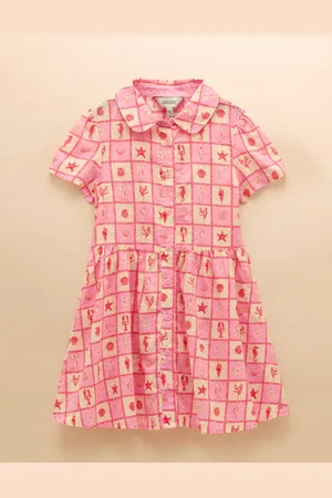 Joules Isabella Printed Short Sleeve Shirt Dress134140cm
