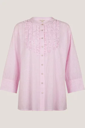 Monsoon Laura Ruffle Stripe 100% Cotton ShirtLarge