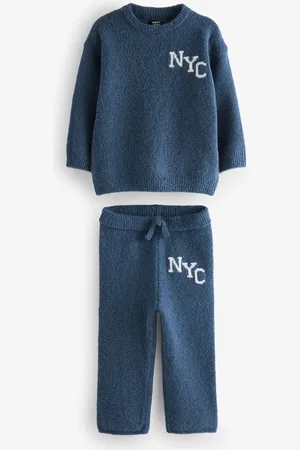 Next Knitted NYC Varsity Jumper and Joggers Set (3mths-7yrs)2