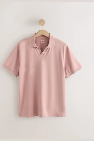 Next Piqué poloshirt met Cubaanse kraag en korte mouwenlarge