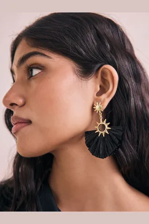 Next Straw Look Sun Statement EarringsEén