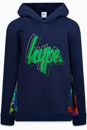 Hype . Boys Blue Graffiti Boxy Hoodies158164cm