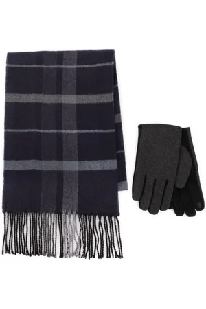 Totes Mens Wool Blend Winter Scarf and Thermal Lined GlovesEén