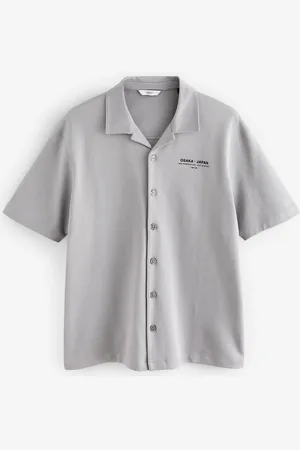 Next Snake Embroidery Placement Button Through 100% Cotton ShirtXL