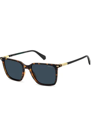 Polaroid Havana Rectangular Brown Sunglasseseen maat