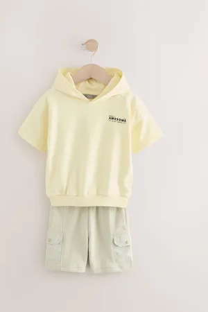 Next Utility 100% Cotton Hoodie and Shorts Set (3mths-7yrs)110116cm