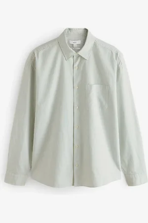 Next Gestreept Oxford-overhemd met lange mouwen van 100% katoen4XL